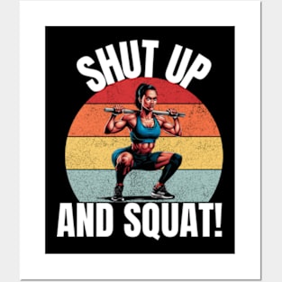 Shut Up And Squat Posters and Art